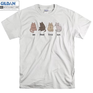 Un Deux Trois Cats Holiday T-shirt Hoodie Kids Child Tote Bag Tshirt S-M-L-XL-XXL-3XL-4XL-5XL Gildan Oversized Men Women Unisex A270