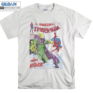 Incroyable Spider-Man affiche T-shirt à capuche enfants enfant sac fourre-tout Tshirt S-M-L-XL-XXL-3XL-4XL-5XL Gildan surdimensionné hommes femmes unisexe A704