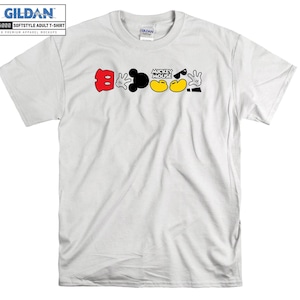 Divertente Topolino T-shirt con cappuccio Bambini Bambino Tote Bag Maglietta S-M-L-XL-XXL-3XL-4XL-5XL Gildan Oversize Uomo Donna Unisex A637
