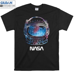 NASA Galaxy Lineart Fill Helmet T-shirt Felpa con cappuccio Bambini Bambino Tote Bag Tshirt S-M-L-XL-XXL-3XL-4XL-5XL Gildan Oversize Men Donna Unisex 7124