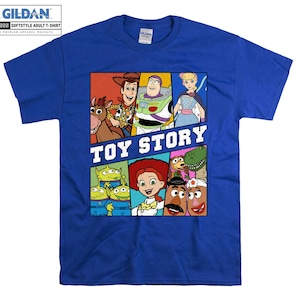 Toy Story Film Personnages T-shirt Sweat à capuche Enfants Enfant Sac fourre-tout Tshirt S-M-L-XL-XXL-3XL-4XL-5XL Gildan Surdimensionné Hommes Femmes Unisexe A572