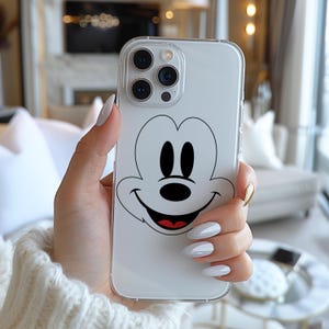 Disney divertente personaggio famoso volto figura Topolino custodia per telefono 3934