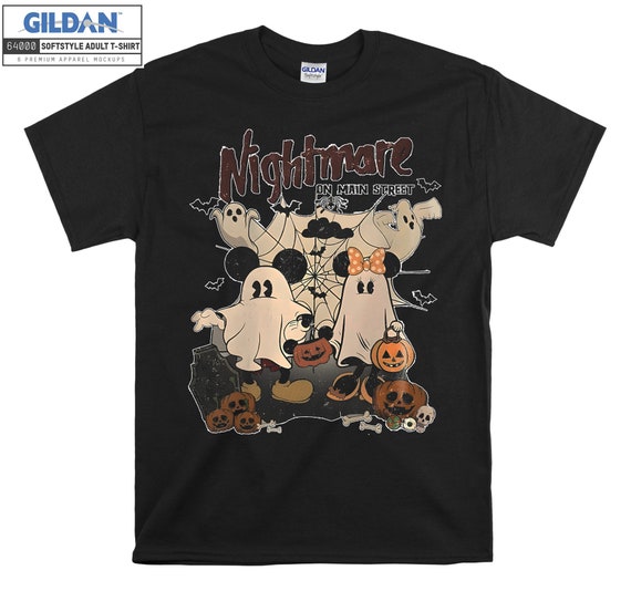 Vintage Mickey Minnie Halloween Shirt, Nightmare on the Main