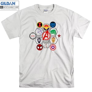 Marvel Avenger Noël Super-héros T-shirt Sweat à capuche Enfants Sac fourre-tout T-shirt S-M-L-XL-XXL-3XL-4XL-5XL Gildan Surdimensionné Hommes Femmes Unisexe A23