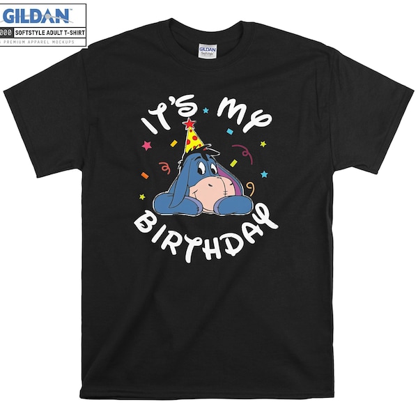 Eeyore It's My Birthday Cute T-shirt Hoody Kids Child Tote Bag Tshirt S-M-L-XL-XXL-3XL-4XL-5XL Gildan Oversized Mannen Vrouwen Unisex 6886