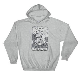 Sudadera con capucha retro de Mickey Mouse, Carta del Tarot de los Enamorados, Disney Mickey, tallas S, M, L, XL, XXL, 3XL, 4XL y 5XL, talla extragrande, unisex, para hombre y mujer, AC574