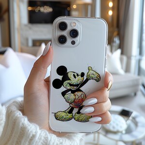 Custodia per telefono classica con grafica colorata di Topolino Disney AB400