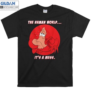Disney The Little Mermaid Sebastian The Human T shirt Hoodie Hoody T-shirt Tshirt S-M-L-XL-XXL-3XL-4XL-5XL Oversized Men Women Unisex 8848
