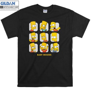 Bart Simpson Moods Le T-shirt Simpson Hoody Kids Child Tote Bag Tshirt S-M-L-XL-XXL-3XL-4XL-5XL Gildan Oversized Men Femmes Unisexe 6554