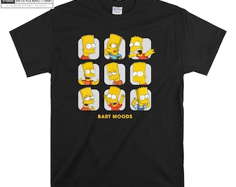 Bart Simpson Moods Le T-shirt Simpson Hoody Kids Child Tote Bag Tshirt S-M-L-XL-XXL-3XL-4XL-5XL Gildan Oversized Men Femmes Unisexe 6554