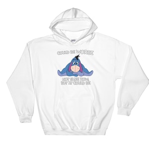 Eeyore Winnie The Pooh Cartoon Hoodie Cool Gift Hoodie Sweatshirt Pullover S-M-L-XL-XXL-3XL-4XL-5XL Oversized Men Women Unisex 3840