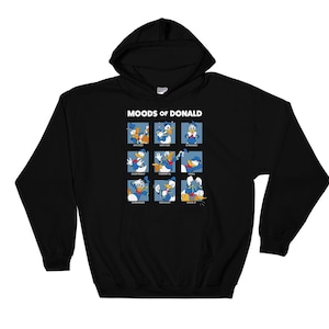 ディズニー 有名漫画ヒーロー ドナルドダックのムード ポスター パーカー スウェットシャツ プルオーバー S-M-L-XL-XXL-3XL-4XL-5XL オーバーサイズ メンズ レディース ユニセックス 6438