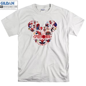 Spider Man Mickey Head Peter Parker T-shirt Hoodie Kid Child Tote Bag Tshirt S-M-L-XL-XXL-3XL-4XL-5XL Gildan Oversized Herren Damen Unisex A228