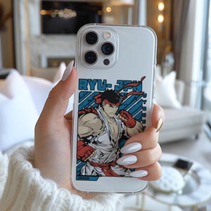 Street Fighter 2 Ryu Japon Funny Famous Cartoon Character Figure Phone Case a328