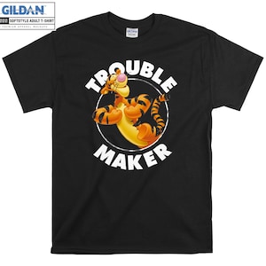 Tigger Trouble Maker Winnie The Pooh T-shirt Hoody Kid Child Tote Bag Tshirt S-M-L-XL-XXL-3XL-4XL-5XL Gildan Oversized Men Women Unisex 7486