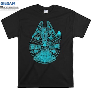 Millennium Falcon Teal Details T-shirt Hoody Kids Child Tote Bag Tshirt S-M-L-XL-XXL-3XL-4XL-5XL Gildan Oversized Men Women Unisex 7287