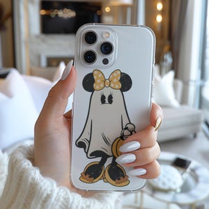 Custodia per telefono Disney Minnie Mouse Ghos Mickey Not So Scary Halloween AC93