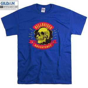 Hellraiser Adventures Camiseta Skull Slogans Camiseta artística Camiseta Oversized S M L XL XXL 3XL 4XL 5XL Hombres Unisex D3390