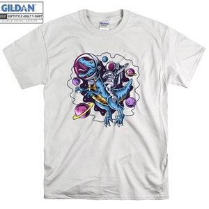 Dabbing On Dinosaur T-shirt Funny Space Astronaut T shirt Tshirt Oversized S M L XL XXL 3XL 4XL 5XL Men Women Unisex D3427