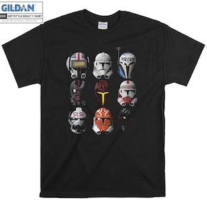 The Clone Wars Clone Helmets T-shirt Hoody Kids Child Tote Bag Tshirt S-M-L-XL-XXL-3XL-4XL-5XL Gildan Oversized Men Femmes Unisexe 7327