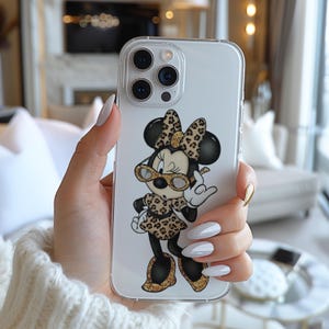 Disney Minnie Mouse Poster Cool Divertente Famoso Personaggio dei cartoni animati Custodia per telefono a417