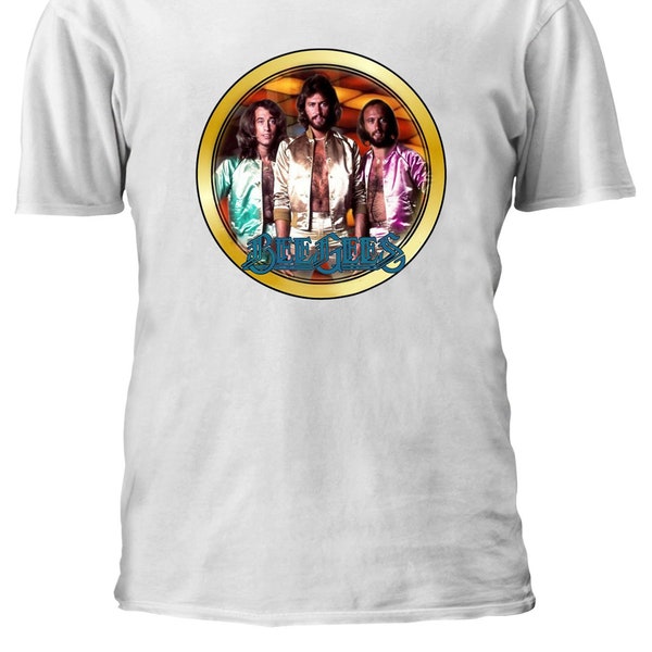 Vintage 1970's T shirt Bee Gees Music Band T-shirt Tshirt S-M-L-XL-XXL-3XL-4XL-5XL Oversized Men Women Unisex 4032