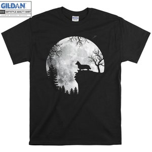 Corgi Dog At The Moon T-shirt Hoodie Kids Child Tote Bag Tshirt S-M-L-XL-XXL-3XL-4XL-5XL Gildan Oversized Men Women Unisex A559