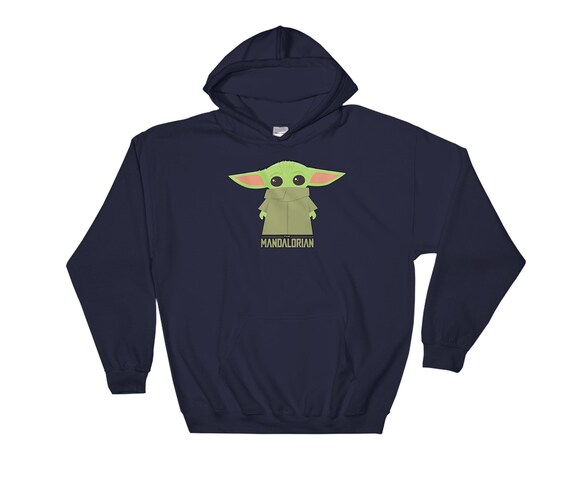 The Mandalorian Famous Cartoon Poster Baby Yoda Poster Hoodie Sweatshirt  Pullover S-M-L-XL-XXL-3XL-4XL-5XL Oversized Men Women Unisex 6542