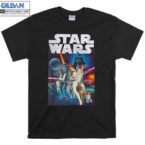 Star Wars Vintage Cast Family T-shirt Hoodie Kids Child Tote Bag Tshirt S-M-L-XL-XXL-3XL-4XL-5XL Gildan Oversized Men Women Unisex A242