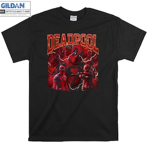 Deadpool Marvel Poster Camiseta Avenger Hoody Kids Child Tote Bag Tshirt S-M-L-XL-XXL-3XL-4XL-5XL Gildan Oversized Men Mujeres Unisex 6617