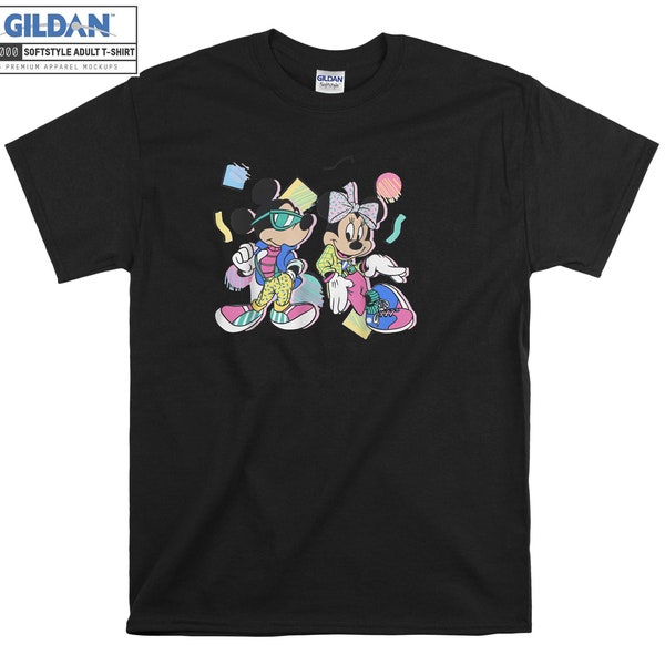 Disney Mickey Minnie 80s Style T-shirt Hoodie Kids Child Tote Bag Tshirt S-M-L-XL-XXL-3XL-4XL-5XL Gildan Oversized Men Women Unisex A184