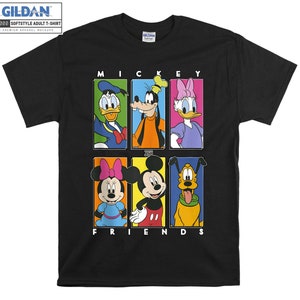 Mickey And Friends Group T-Shirt Hoodie Kinder Kind Tote Bag Tshirt S-M-L-XL-XXL-3XL-4XL-5XL Gildan Übergroße Männer Frauen Unisex A411
