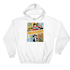 Pinocchio No Strings Attached Pullover Hoodie - Casual Graphic Hooded Sweatshirt