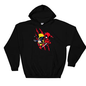 Marvel Deadpool Wolverine Characters Deadpool Hoodie Sweat  Pullover S-M-L-XL-XXL-3XL-4XL-5XL Oversized Men Women Unisex AB714