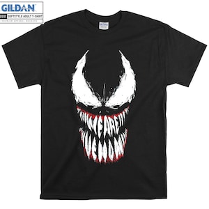Marvel Venom We Are Venom T-shirt Sweat à capuche Enfants Enfant Sac fourre-tout Tshirt S-M-L-XL-XXL-3XL-4XL-5XL Gildan Surdimensionné Hommes Femmes Unisexe A544