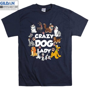 Crazy Dog Lady T-shirt Hoodie Kids Child Tote Bag Tshirt S-M-L-XL-XXL-3XL-4XL-5XL Gildan Oversized Men Women Unisex A341