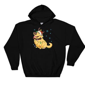 Sudadera con capucha y estampado navideño de la película "Up", con diseño de Papá Noel y perro, tallas S, M, L, XL, XXL, 3XL, 4XL y 5XL, unisex, para hombre y mujer, AB641