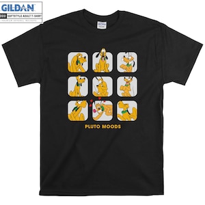 Pluto Moods Cute Dog Disney Unisex Gift T shirt Hoodie Hoody T-shirt Tshirt S-M-L-XL-XXL-3XL-4XL-5XL Oversized Men Women Unisex 6459