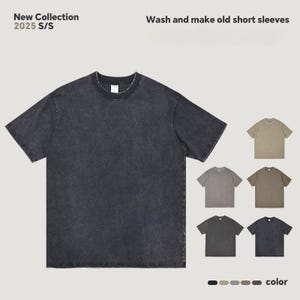 Stone Washed Tshirt - Etsy