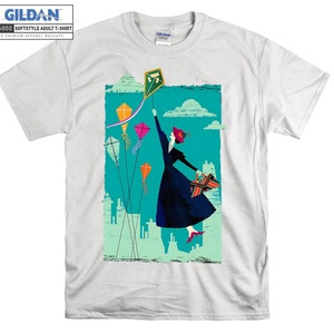 Mary Poppins regresa camiseta con capucha niños niño bolso de mano camiseta S-M-L-XL-XXL-3XL-4XL-5XL Gildan de gran tamaño hombres mujeres unisex A406