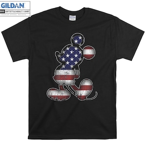 Disney Mickey Americana 4 luglio T-shirt Felpa con cappuccio Bambini Tote Bag Tshirt S-M-L-XL-XXL-3XL-4XL-5XL Gildan Oversize Men Women Unisex 6733