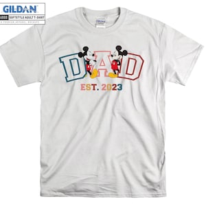Disney papá Mickey Mouse camiseta con capucha niños niño bolso de mano camiseta S-M-L-XL-XXL-3XL-4XL-5XL Gildan de gran tamaño hombres mujeres unisex A788