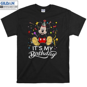 Disney Mickey Mouse Its My Birthday T-shirt Hoody Kids Kind Tote Bag Tshirt S-M-L-XL-XXL-3XL-4XL-5XL Gildan Oversized Mannen Vrouwen Unisex 6760