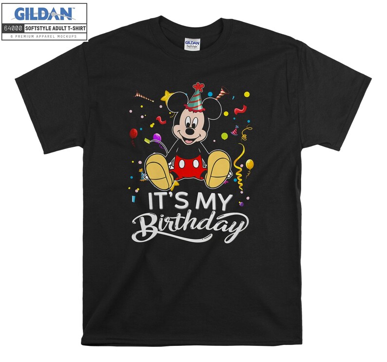 Disney Mickey Mouse Its My Birthday T-shirt Hoody Kids Child Tote Bag ...