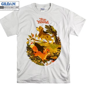 Disney The Fox and The Hound T-shirt Hoodie Kids Child Tote Bag Tshirt S-M-L-XL-XXL-3XL-4XL-5XL Gildan Oversized Men Women Unisex A485