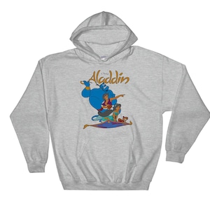 Disney Aladdin Famous Funny Super Hero Poster Figure Hoodie Sweatshirt Pullover S-M-L-XL-XXL-3XL-4XL-5XL Oversized Men Women Unisex 6633