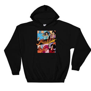 Disney Aladdin Jasmine Princess Jafar Abu Genie  Disney Hoodie Sweat  Pullover S-M-L-XL-XXL-3XL-4XL-5XL Oversized Men Women Unisex AC221