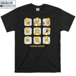 Homer Simpson Moods The Simpson T-shirt Hoody Kids Child Tote Bag Tshirt S-M-L-XL-XXL-3XL-4XL-5XL Gildan Oversized Men Women Unisex 6936