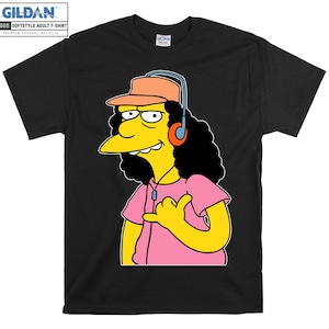 シンプソンズ オットーマン ヘッドフォン ミュージック Tシャツ アート 漫画 Tシャツ Tシャツ S-M-L-XL-XXL-3XL-4XL-5XL 特大 メンズ レディース ユニセックス 4902