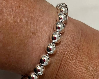 Bracelet boules en plaqué argent